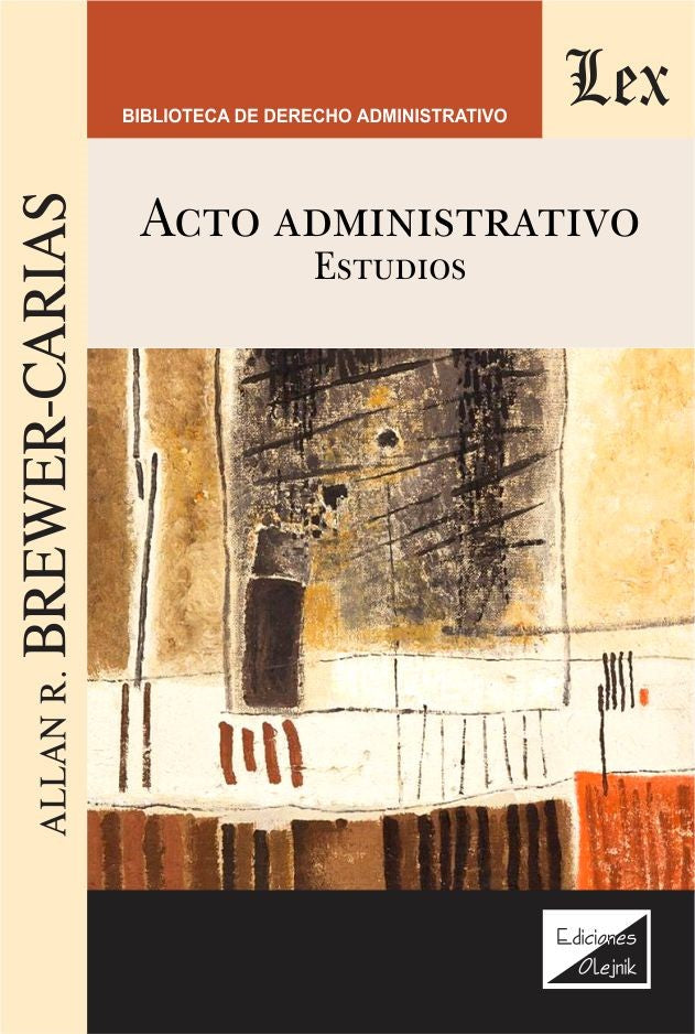 Acto Administrativo. Estudios