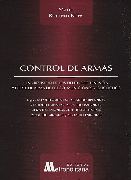 Control de armas. Una revisión de los efectos de tenencia y porte de armas de fuego, municiones y cartuchos