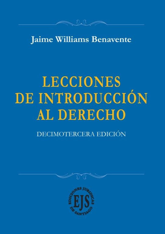 Lecciones de introducción al derecho. Decimotercera edición