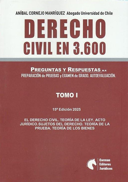 Derecho civil en 3600 preguntas y respuestas. Preparación de pruebas y examen de grado. Autoevaluación. 2 tomos