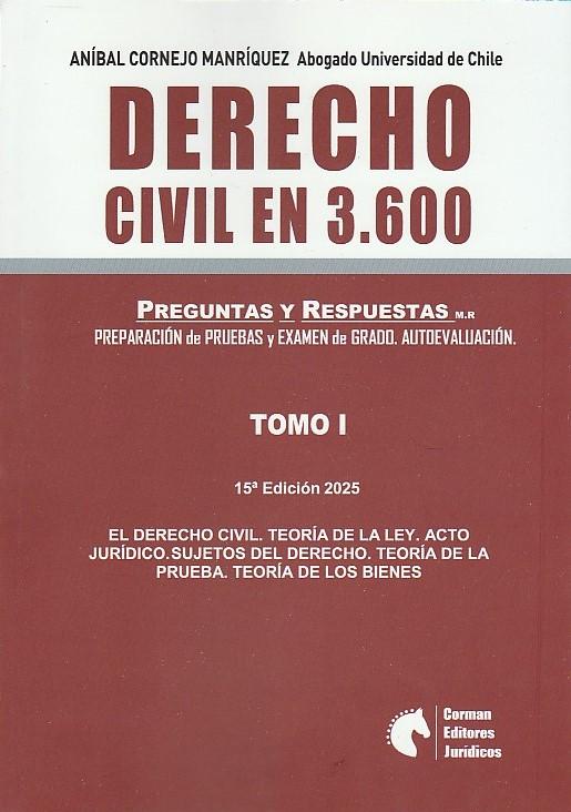 Derecho civil en 3600 preguntas y respuestas. Preparación de pruebas y examen de grado. Autoevaluación. 2 tomos