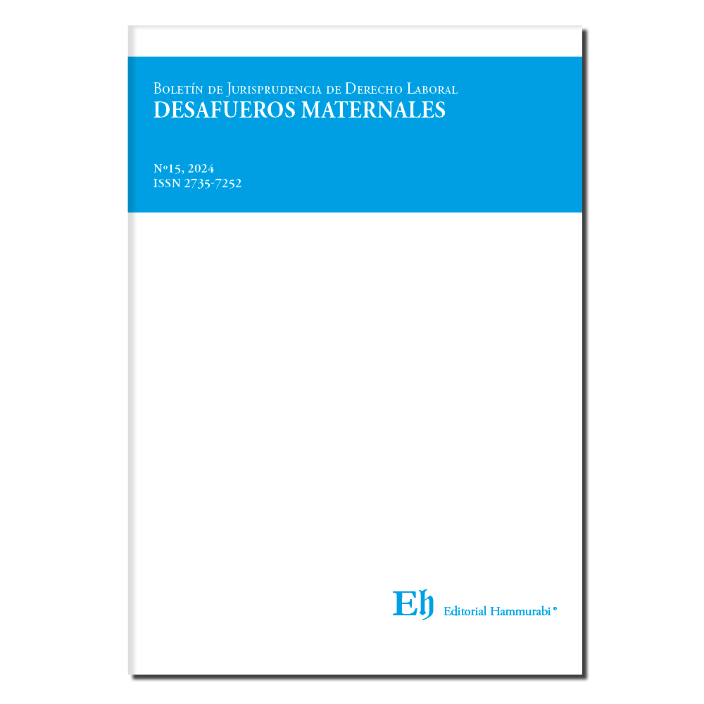 Boletín de juisprudencia de Derecho laboral N°15. Desafuero maternales