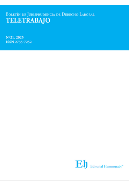 Boletín de jurisprudencia de derecho laboral. Teletrabajo