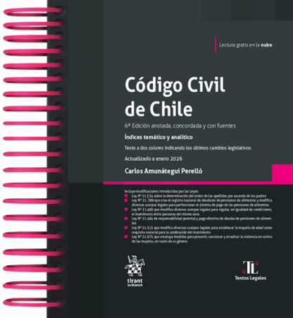 Código Civil de Chile 2026. Tirant Lo Blanch